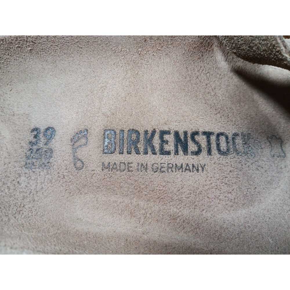 Birkenstock Gizeh Sandals Size 39 Washed Gold Casual Adjustable Strap Slip On - Picture 7 of 8